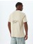 Slogan Baskılı Tişört Bisiklet Yaka Kısa Kollu Pamuklu 4
