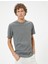 Slim Fit Tişört Basic Kısa Kollu Bisiklet Yaka 1