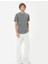 Slim Fit Tişört Basic Kısa Kollu Bisiklet Yaka 2