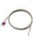 K Type Thermocouple 1 Metre Silindir Tip Başlık Sıcaklık Isı Sensörü 0c / 800C Paslanmaz Çelik Prob 1