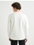 Slogan Nakışlı Sweatshirt Bisiklet Yaka Uzun Kollu 4