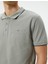 Polo Yaka Tişört Slim Fit Düğmeli Kısa Kollu Biyeli 5