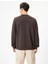 Bisiklet Yaka Sweatshirt Minimal Baskılı Interlok Kumaş Pamuk Karışımlı 4