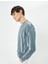 Soyut Baskılı Sweatshirt Bisiklet Yaka Uzun Kollu 1