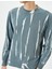 Soyut Baskılı Sweatshirt Bisiklet Yaka Uzun Kollu 5