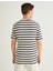 Basic Tişört Slim Fit Çizgili Bisiklet Yaka Kısa Kollu 4