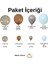 Balon Seti Taş Rengi-Karamel-Dumangri-Makaron Mavi 60 Lı Balon Zinciri Seti 2