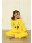 Sarı Kuş Desenli Tam Peluş Kız Çocuk Pijama Takımı 2