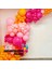 Balon Seti Şeftali-Fuşya-Makaron Pembe 100 Lü Balon Zinciri Seti 1