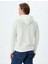 Kapşonlu Sweatshirt Basic Şardonlu Pamuk Karışımlı 4