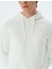 Kapşonlu Sweatshirt Basic Şardonlu Pamuk Karışımlı 5