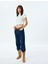 Crop Top Dokulu Kısa Kollu Bisiklet Yaka Slim Fit 1