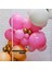 Balon Seti Şeker Pembe-Krom Gold-Şeftali-Beyaz 100 Lü Balon Zinciri Seti 4