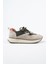 Moreno Erkek Deri Bağcıklı Bej-Haki Sneakers 2