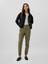 Kadın Haki Twill Jogger Kargo Pantolon 1