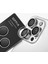 Apple iPhone 16 Pro / Apple iPhone 16 Pro Max Sapphire Lens Koruyucu Çelik Çerçeve 3