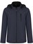 Erkek Lacivert Su Geçirmez Iç Cepli Çıkartılabilir Kapüşonlu Yazlık Mont 1