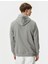 Kapşonlu Sweatshirt Kolej Baskılı Uzun Kollu Ribanalı 4