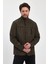 Erkek Yeşil Regular Uzun Mevsimlik Pamuk Polyester Karışımlı Safari Mont&ceket 1