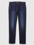 Erkek Koyu Mavi Gapflex Athletic Slim Soft Wear Jean Pantolon 2