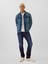 Erkek Koyu Mavi Gapflex Athletic Slim Soft Wear Jean Pantolon 1