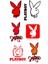 Playboy Çoklu Sticker Seti Renkli 1.sınıf Kaliteli Baskı (496025069) 1
