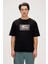 Moreno Siyah Erkek Baskılı Tişört 1