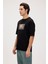 Moreno Siyah Erkek Baskılı Tişört 3
