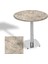 Tokyo Werzalit Yuvarlak Masa 80 cm (Kromnikel) - Scala Marble 1
