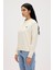 Basic Beyaz Kadın Sweatshirt 3