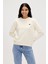 Basic Beyaz Kadın Sweatshirt 5