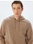 Kapşonlu Sweatshirt Basic Şardonlu Pamuk Karışımlı 1
