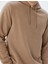 Kapşonlu Sweatshirt Basic Şardonlu Pamuk Karışımlı 5