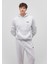 Logo Baskılı Kapüşonlu Gri SWEATSHIRT0S10173-82498 2