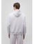 Logo Baskılı Kapüşonlu Gri SWEATSHIRT0S10173-82498 4