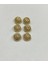 Hırka Yelek Düğmesi / Tasarım Düğme/ Özel Kaplama Düğme / Mat Gold 6 Lı Set 1
