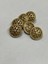 Hırka Yelek Düğmesi / Tasarım Düğme/ Özel Kaplama Düğme / Mat Gold 6 Lı Set 3
