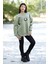 Kadın Los Angeles Nakışlı Oversize Pamuklu Sweat - 9002 5