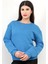 Mavi Kadın Basic Sweatshirt Yakası V Rabina Detaylı Üç İplik Pamuk Karışımlı - 2574 4