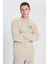Regular Fit Normal Kesim Bisiklet Yaka Pembe Sweatshirt 4