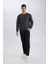 Regular Fit Bisiklet Yaka Jakarlı Sweatshirt D5394AX24AU 2