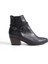Mubiano Hakiki Deri Collection Kadın Fermuarlı Kısa Kalın Topuk Bot&Bootie Siyah - MCZFR228 - S 2