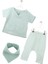 Bebek Müslin Alt Üst Önlük Takım %100 Pamuk 4 Kat BNL-0023 1