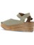 Yeşil Alf Süet Kadın Dolgu Topuklu Sandalet 01WA4704 01WA4704 4