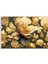 Altın Rengi Gold Çiçekler Tablosu - FLR104 2