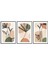 Dekoratif Bohem Retro Art Minimal 3lü Set Tablosu - MNT113 2