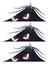 3D Sticker Karanlık Gözler Oto Sticker, Motorsiklet, Kask, Laptop Sticker 11X4 cm Oto Aksesuar 4