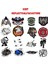 3D Sticker Mavi Iskelet Oto Sticker, Motorsiklet, Kask, Laptop Sticker 16X12 cm Oto Aksesuar 2