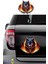 3D Sticker Vahşi Kurt , Araba, Motorsiklet, Kask, Laptop,cam Sticker 14X12 cm 1