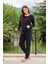 Kadın 3730-1 Fitilli Polar Pijama Takımı Koyu Lacivert 1